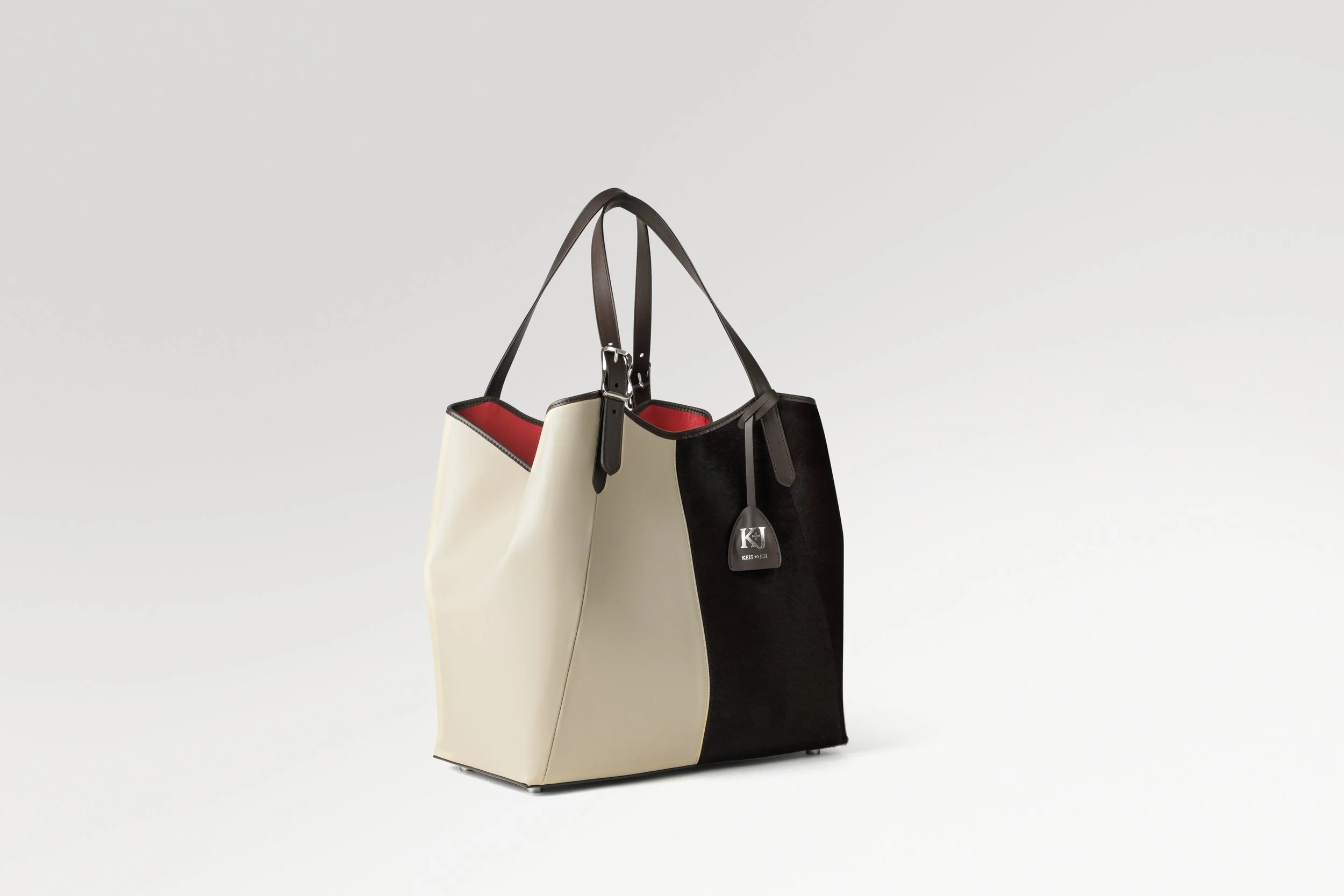 Muse Tote - Cocoa Cavallino / Warm Vanilla Boxed Calf - Image 5