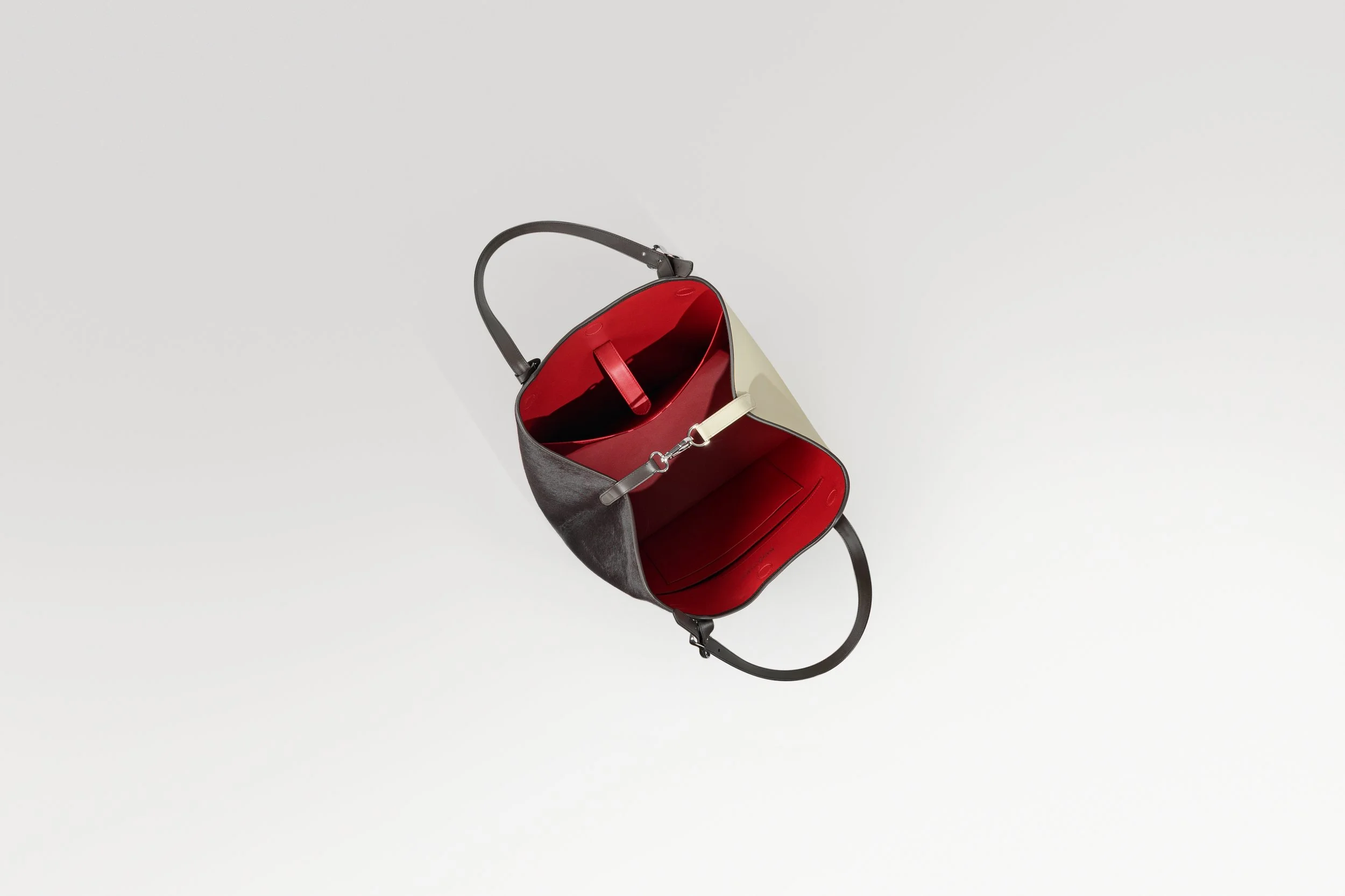 Muse Tote - Cocoa Cavallino / Warm Vanilla Boxed Calf - Image 6
