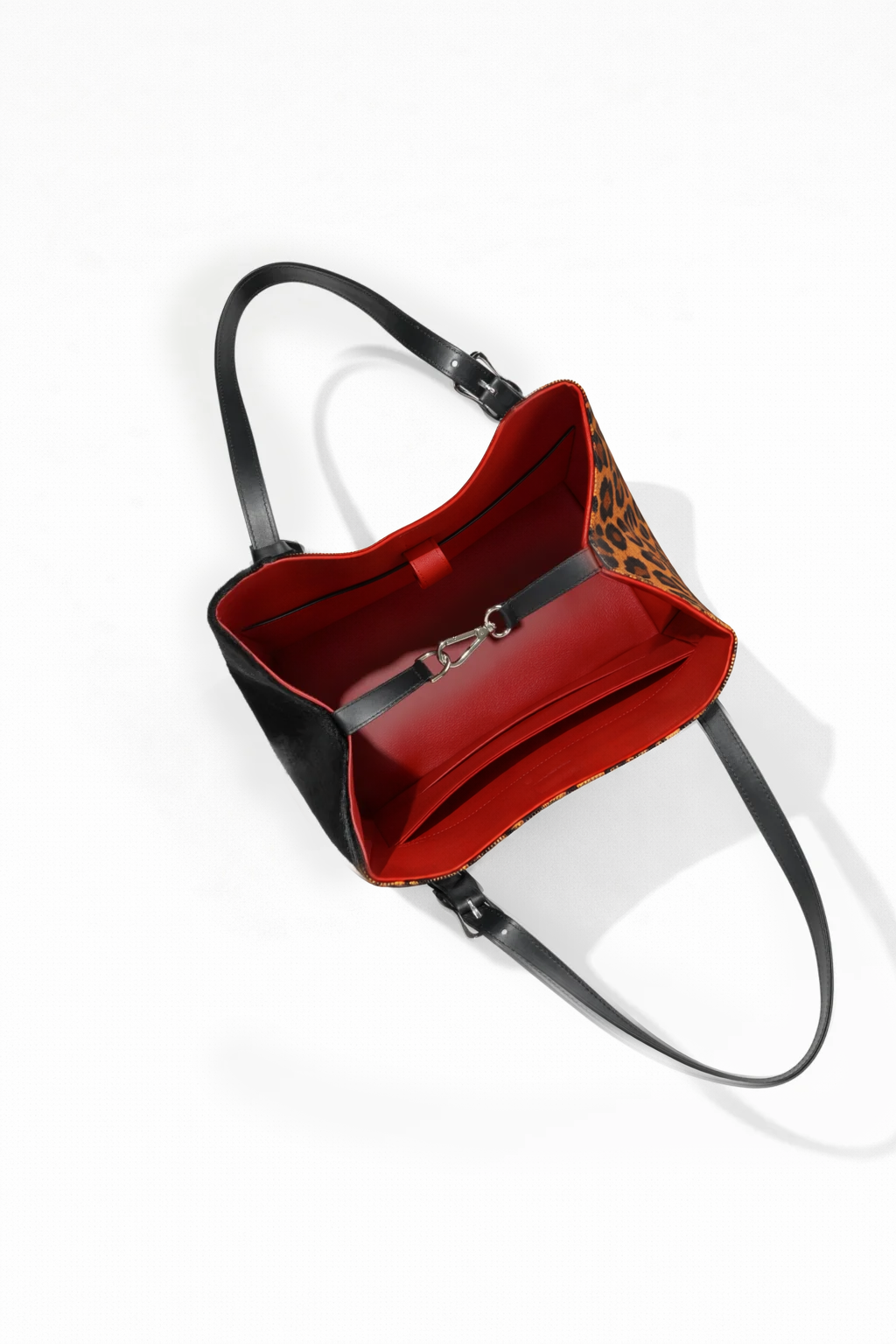 Muse Tote - Leopard Cavallino / Cocoa Boxed Calf - Image 5
