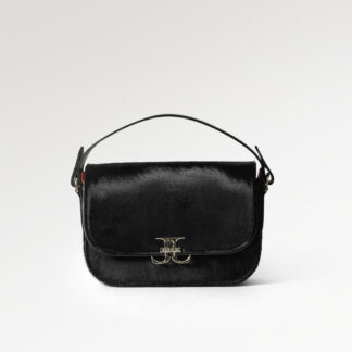 Freedom Saddle - Black Cavallino / Black Boxed Calf