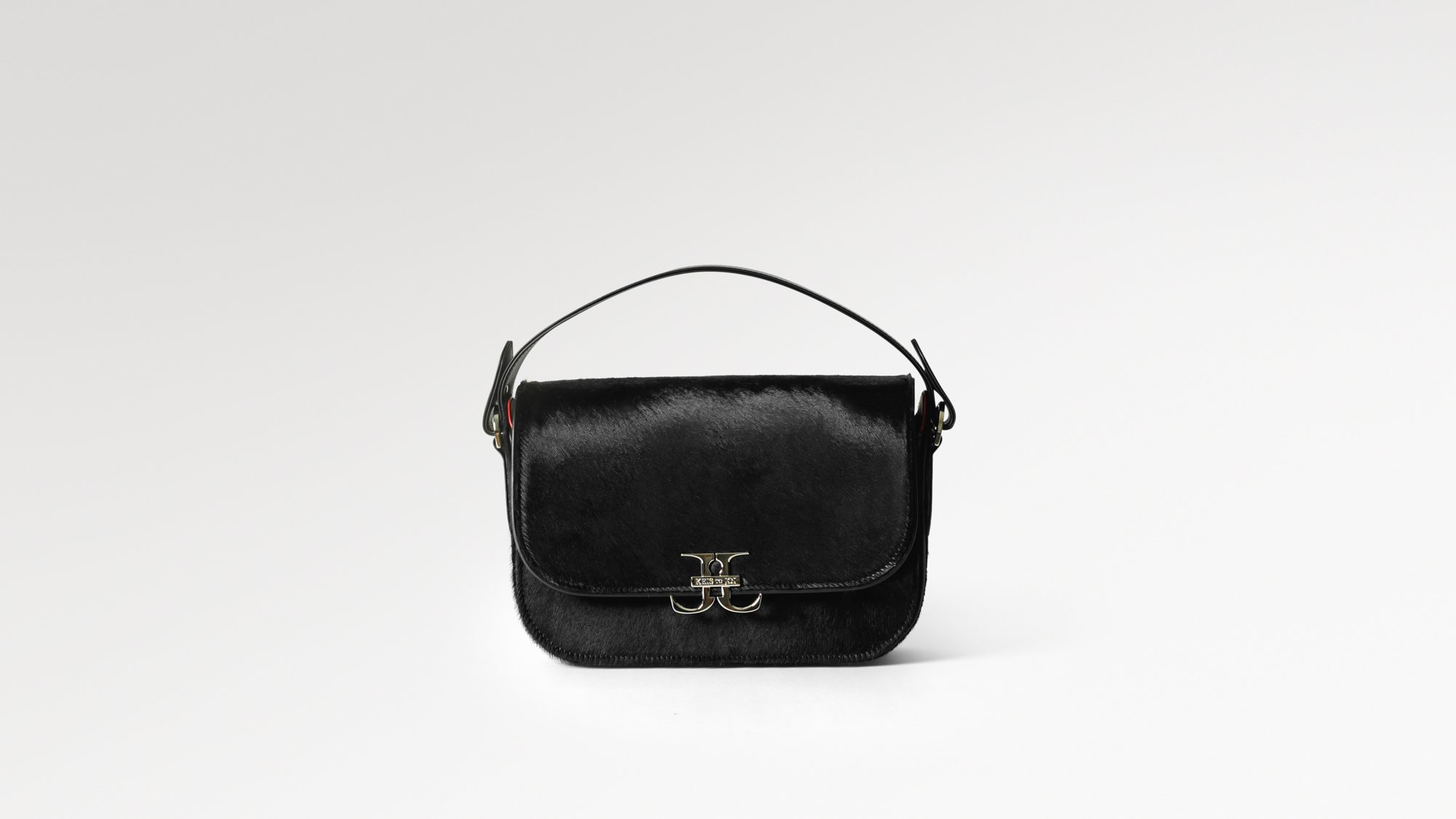 Freedom Saddle - Black Cavallino / Black Boxed Calf