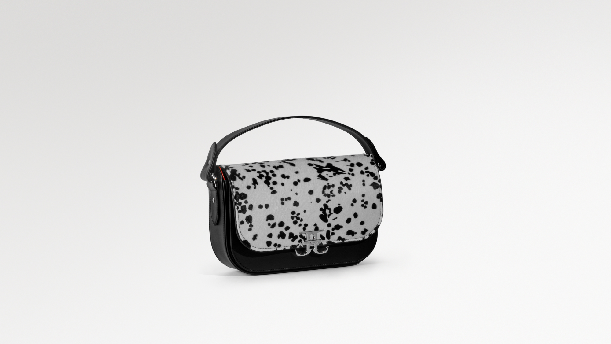 Freedom Saddle - Dalmatian Cavallino / Black Boxed Calf - Image 3