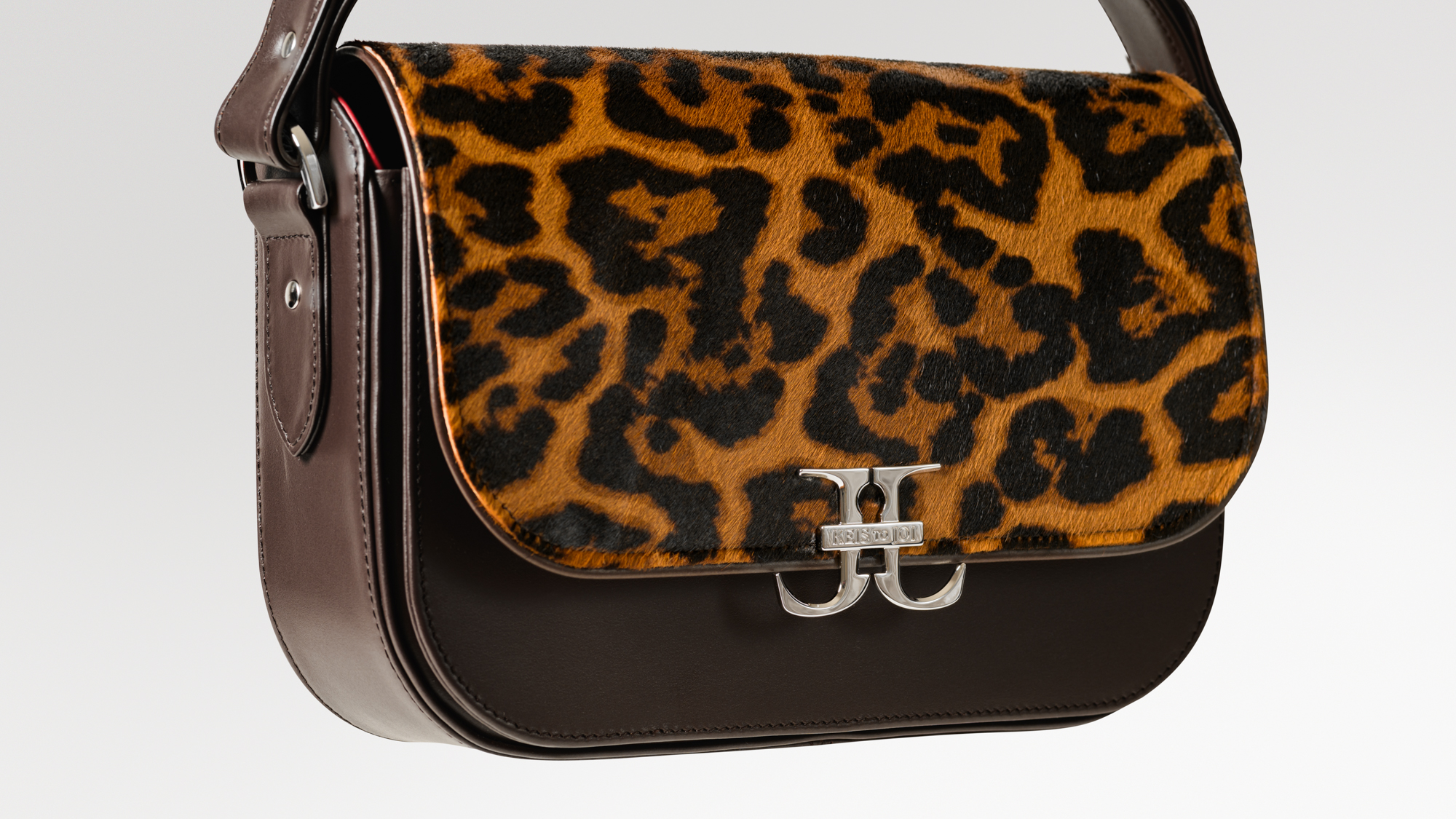 Freedom Saddle - Leopard Cavallino / Cocoa Boxed Calf - Image 6