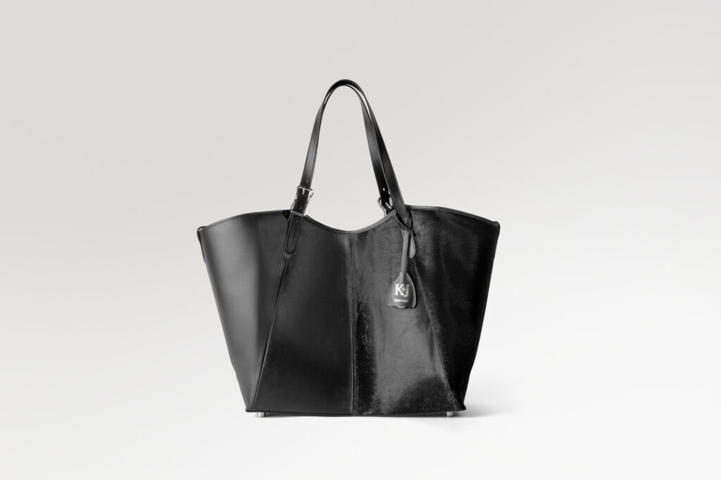 Muse Tote - Black Cavallino / Black Boxed Calf — product video