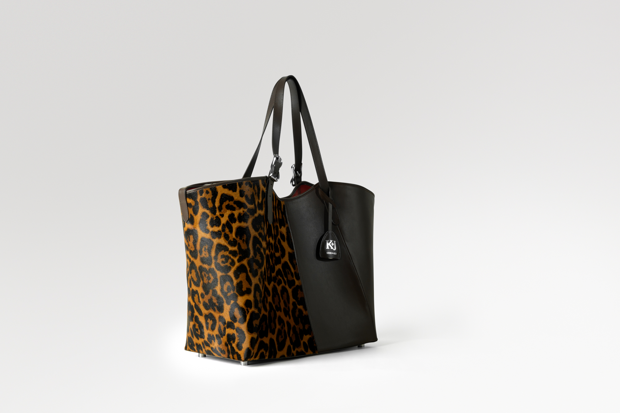 Muse Tote - Leopard Cavallino / Cocoa Boxed Calf - Image 4