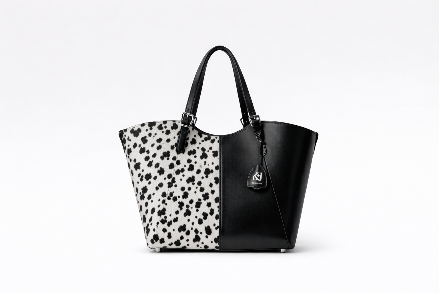 Muse Tote - Dalmatian Cavallino / Black Boxed Calf - Image 2