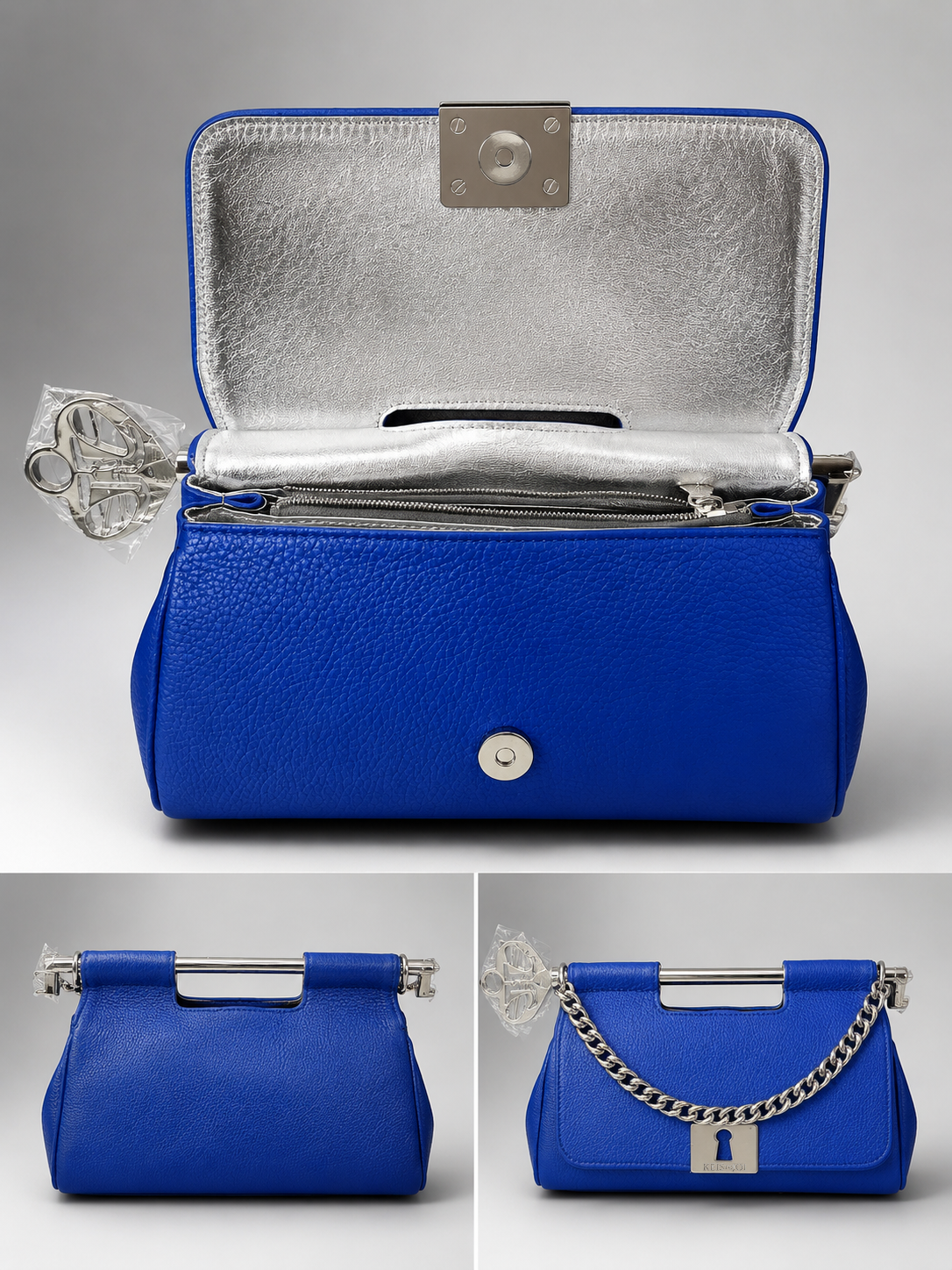 Legacy Clutch – Regal Blue Trevol cow - Image 2